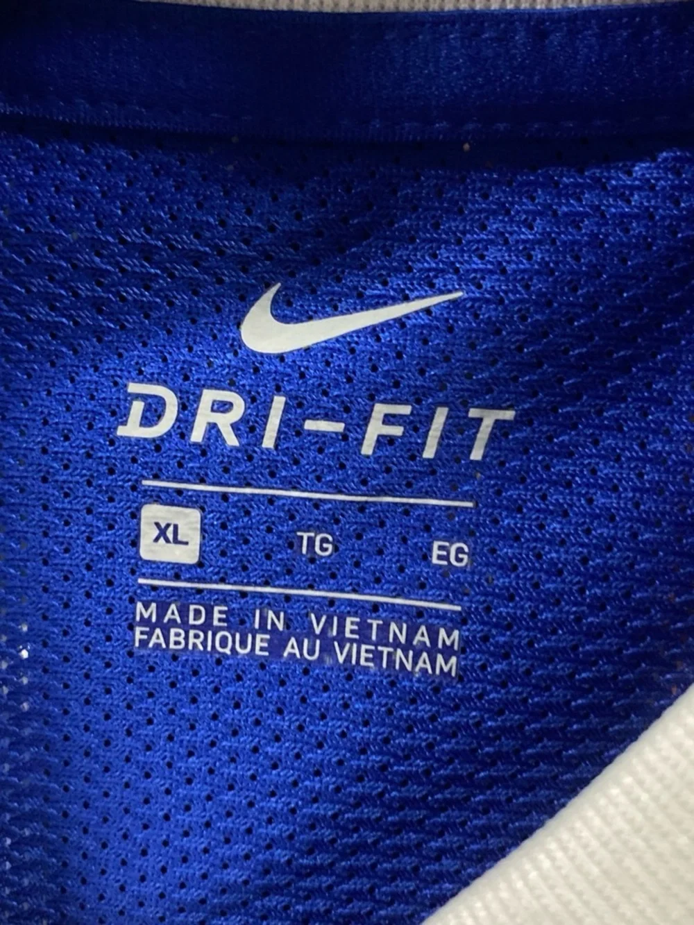 Nike Derby III Soccer Jersey NWT Kids XL Blue/White DRI-FIT CW3834-480